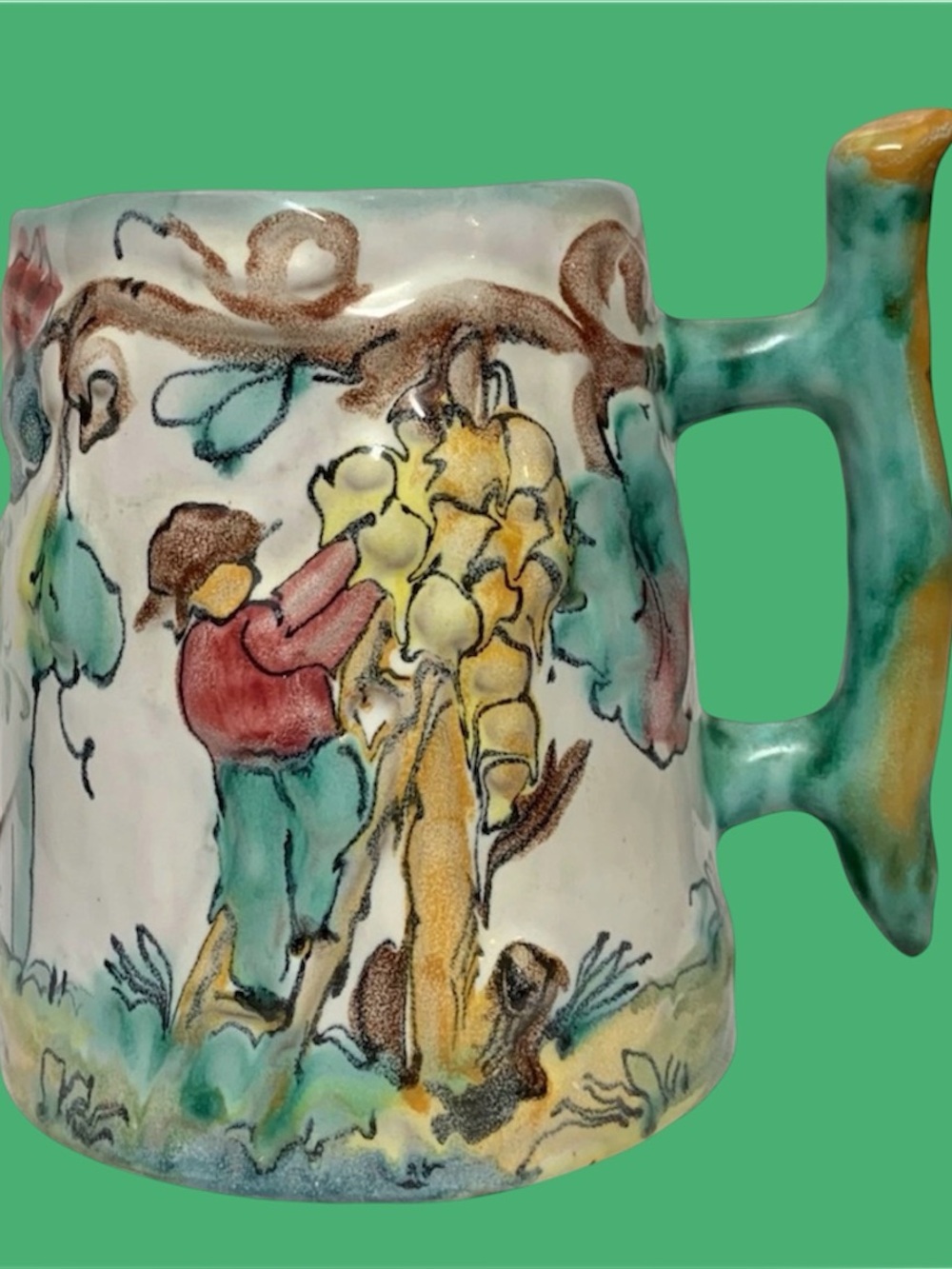 Charming milk cream pitcher made in Italy Textured vintage